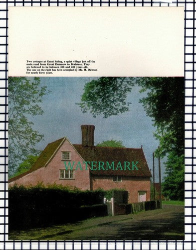 (8394) Great Saling Essex Cottages Mr H Dawson - 1967 Cutting