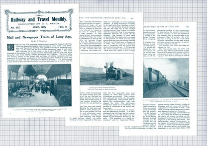 (6451) Mail And Newspaper Trains Paddington LF Sullivan  - 1914  Article