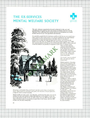 The Ex-Services Mental Welfare Society Thermega Tyrwhitt Kingswood  1962 Article
