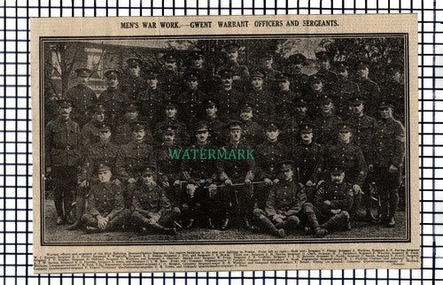 X1600) 2/3rd Bn Monmouthshire Regiment Gwent Wagstaffe Berrows  - 1916  Cutting