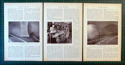 (6041) Railway Tunnel Junctions Baker Street King's Cross Praed -  1907 Article