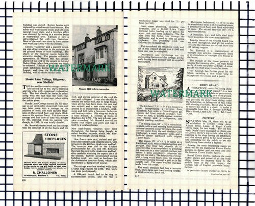 (8124) Manor Hill Grassington Sloade Lane Cottage Ridgeway  - 1969 Article