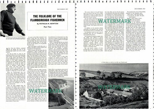 (8032) Folklore Of The Flamborough Fishermen l - 1965 2-Part Article