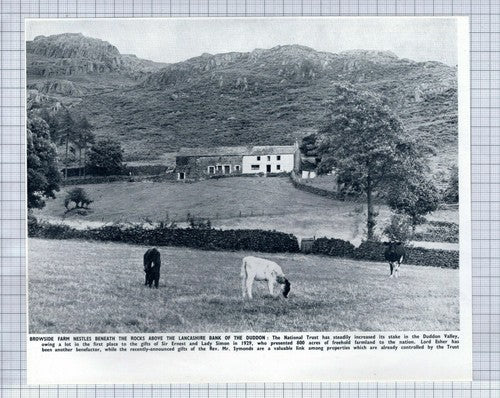 (5758) Browside Farm Duddon Valley National Trust -  1950 Clip