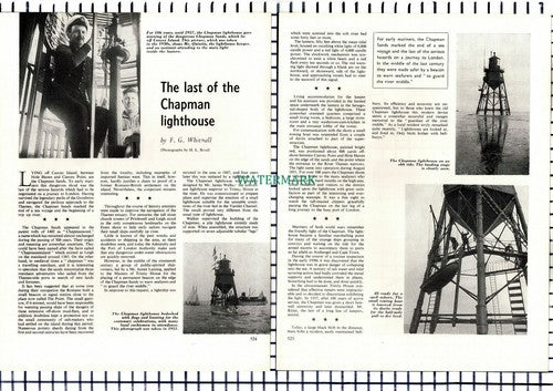 Chapman Lighthouse Essex Mr Quintin - 1964 Article / Print