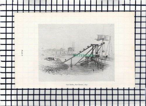 C6572) Coal Staithes Port Clarence Middlesbrough - 1960s Book Print