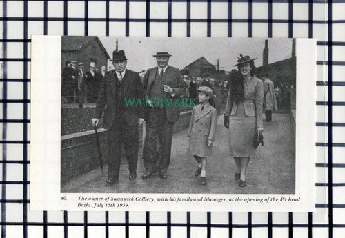 C7271) Ice Cream Vendor Loscoe Grange / Swanwick Colliery Baths -c.1960s Cutting