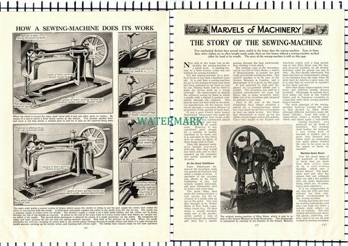 (6995) How A Sewing Machine Works - c.1950s Article