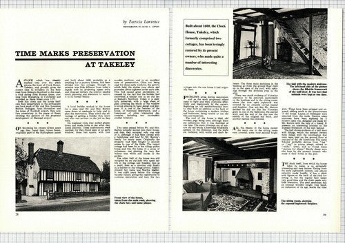 Clock House Takeley Essex Mr & Mrs Burton  - c.1970 Article / Print