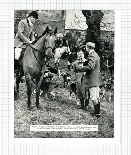 (5931) Buccleuch Hunt Hume Castle Berwickshire Earl Of Dalkeith  - 1950s Clip