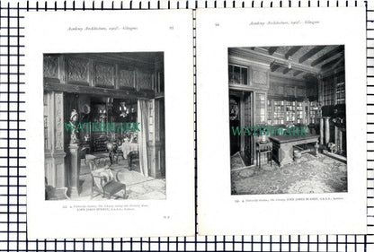 (8240) University Gardens Glasgow - 1902   Two Double-Sided Book Prints