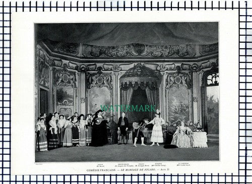 X1561) Le Mariage De Figaro Ravet Jacques de Feraudy Cerny Sorel - 1910 Cutting