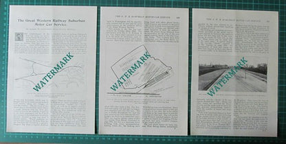The Great Western Railway Suburban Service Park Royal -  1904 Article / Print