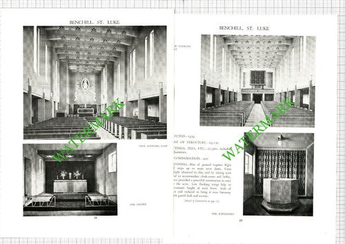 Benchill St Luke's Church - c.1947 Article / Print