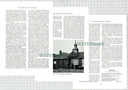 (6611) Sackville College Sussex  - 1954 Article