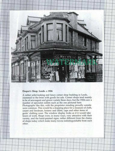C576) Mill's Draper Shop Leeds / Selby Abbey Fire - Paper Cutting