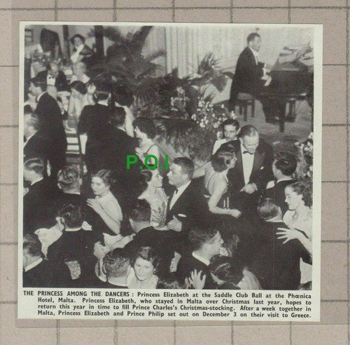 C1797) Saddle Club Ball Phoenica Hotel Malta Princess Elizabeth -   1950 Clip