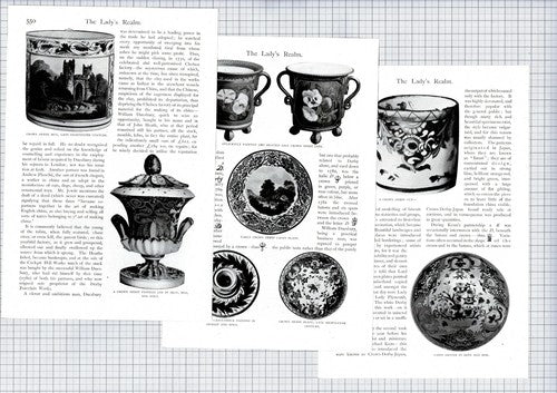 (6347) Mrs Delves Broughton William Duesbury Crown Derby China -  c.1905 Article