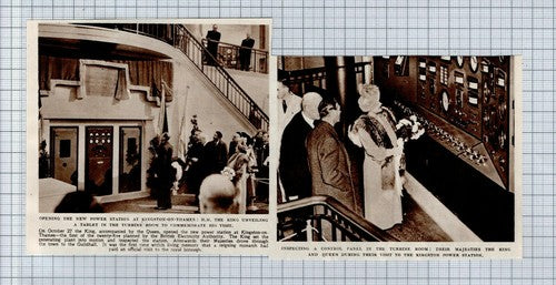 (5850) Kingston Upon Thames New Power Station Opened Royal Visit  - 1948 Clip