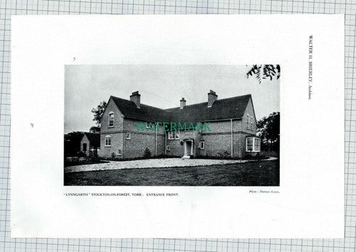 X1926) Lynngarth Stockton On Forest York  Walter Brierley Pearson  1911 Article