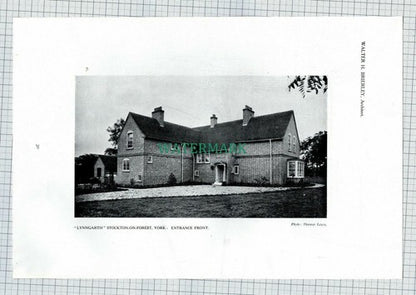 X1926) Lynngarth Stockton On Forest York  Walter Brierley Pearson  1911 Article