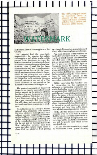 (7677) Harewood House   - 1990 Article