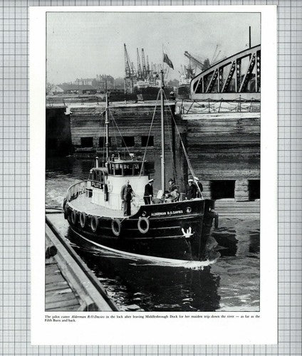 Alderman B O Davies Pilot Boat Middlesbrough Dock  - Cutting / Print