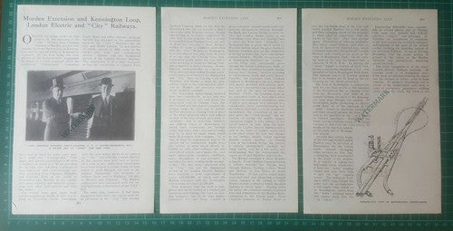 Morden Extension Kennington Railway Clapham South  -  c.1925 Article