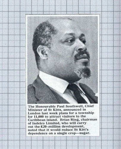(5280) The Hon Paul Southwell St Kitts Minister - 1966 Clip