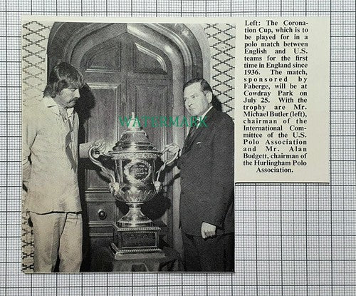 (C348) Michael Butler Alan Budgett Hurlingham Polo Cowdray Park - 1971