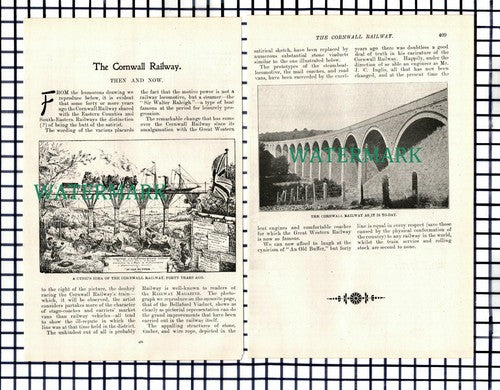 The Cornwall Railway -  1904 Article