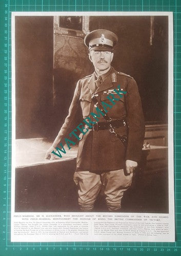 (X991) Sir Harold Alexander / US American Leaders World War 2  - 1945 Clip