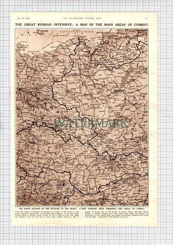 The Russian Offensive World War 2 WW2 Russia - 1945 Article