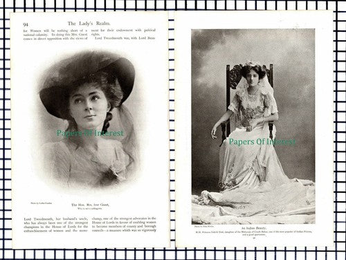 (6352) Mr William Howard Taft Sandringham House Ethel Warwick  - c.1909 Article