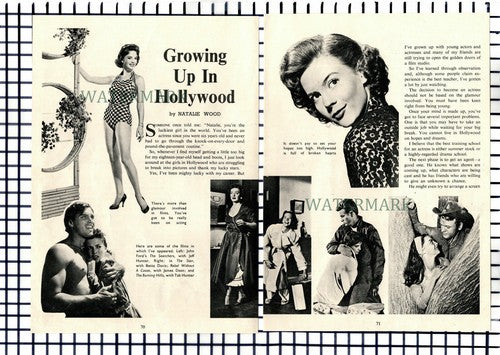 Natalie Wood Actress  - 1957 Article