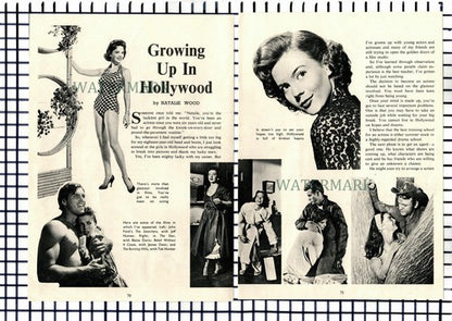 Natalie Wood Actress  - 1957 Article