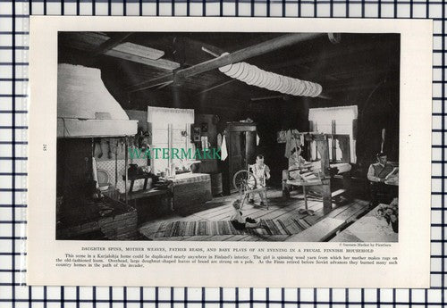 (8117) Karjalohja Finland / Miss Fanny Sundstrom Aland Islands - 1940 Book Print
