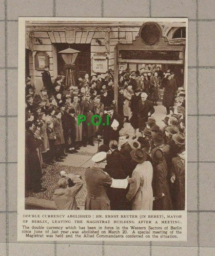 C1927) Hr Ernst Reuter Mayor of Berlin Magistrat Building - 1949 Clip