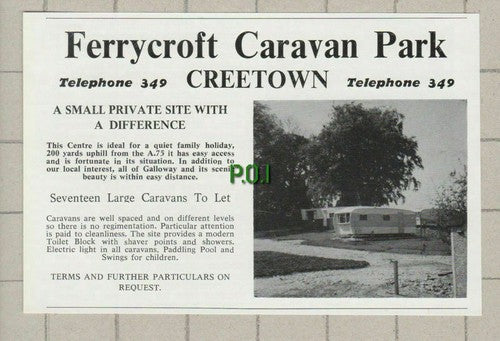 (5336) Ferrycroft Caravan Park Creetown Scotland - 1976 Clip