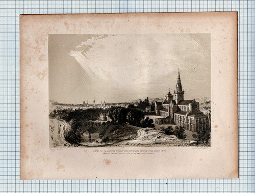 (6237) Glasgow From Fir Park Captain John Slezer - c.1848 Print