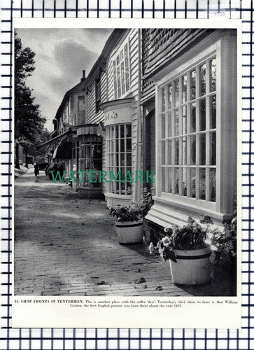 (7733) Tenterden Kent  - 1960s Book Print