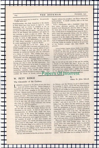 X1196) Lord Birkenhead Writer  - 1930 Article