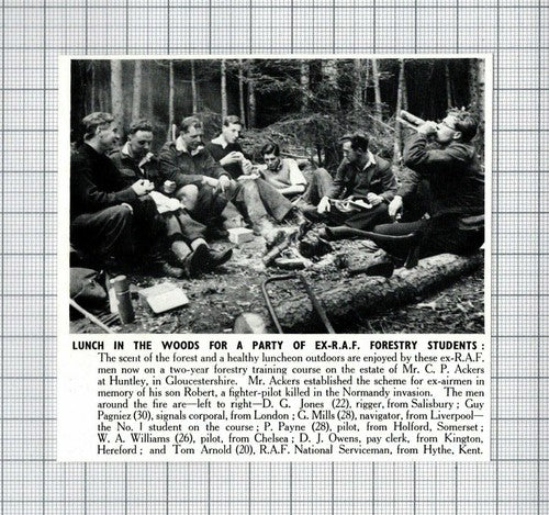 Guy Pagniez Tom Arnold Hythe RAF Forestry Students Ackers Huntley -1950 Clipping