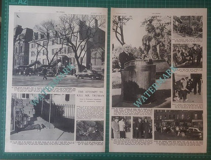 President Truman Assassination Attempt Donald Birdzell Collaza - 1950 Article