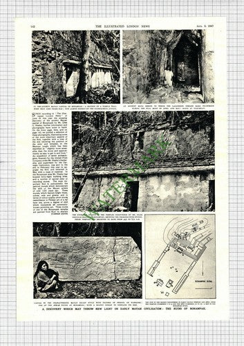 Giles Greville Healey Yale Mayan Archaeology Chiapas Mexico - 1947 Article