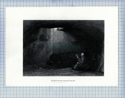 BENWELL STAITH WALLBOTTLE COLLIERY MINE MINING PRINT 1987 (X1708)