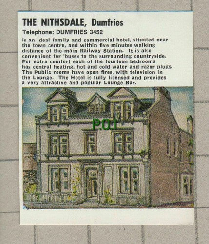 (5356) The Nithsdale Hotel Dumfries  Scotland  -  1976 Clip