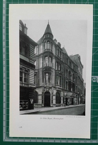 Ye Old Royal Birmingham / Three Horse Shoes / White Swan Stratford Avon Print