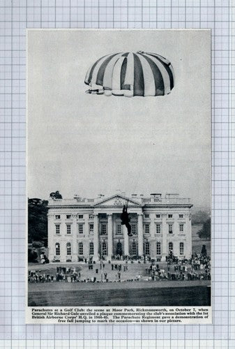 (5252)  Moor Park Rickmansworth Parachutes Richard Gale 1st Airborne Corps 1964
