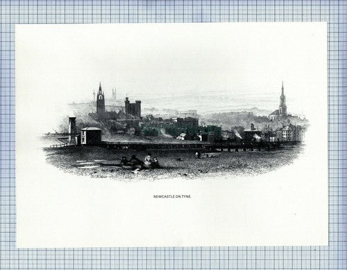 NEWCASTLE ON TYNE  GARESFIELD COLLIERY MINE MINING PRINT 1987 (X1711)
